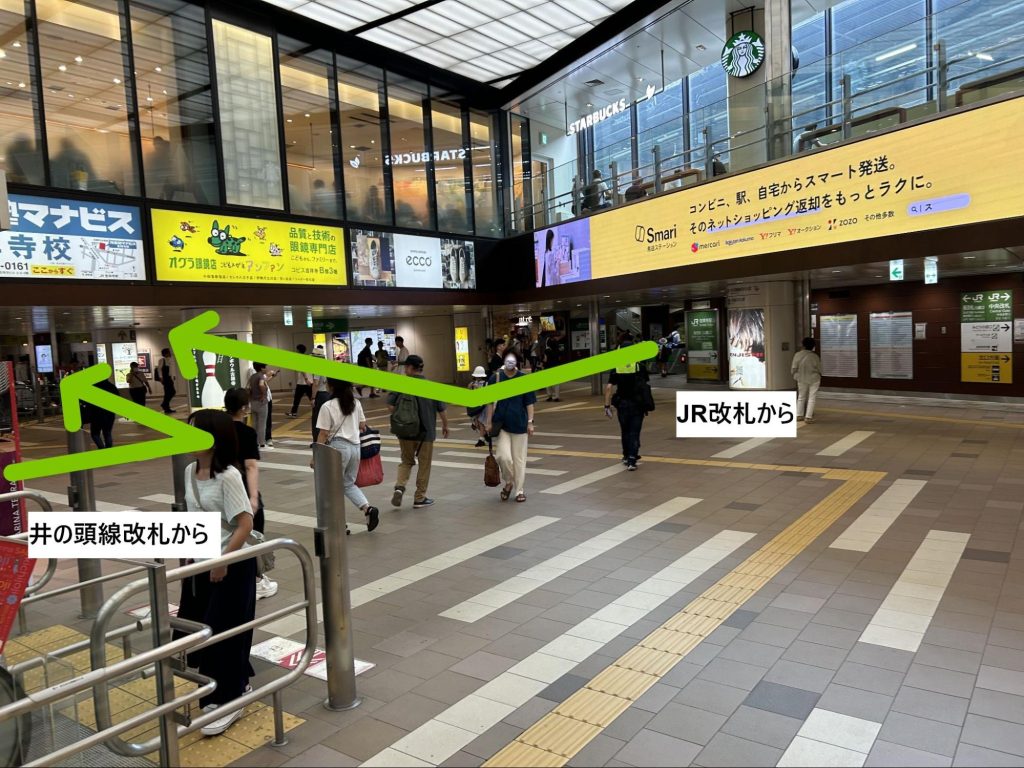 吉祥寺駅　順路